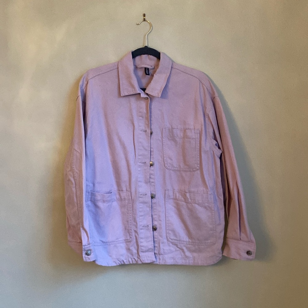 Lilac denim/ twill jacket